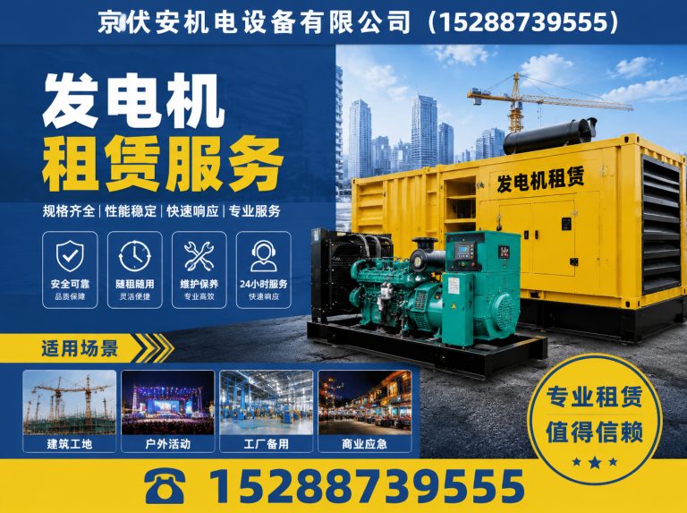 辽阳发电机出租展示图